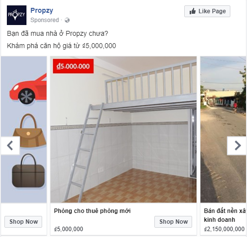 mẫu quảng cáo dynamic facebook